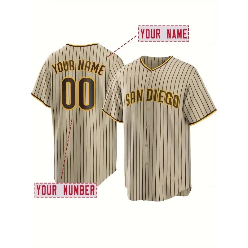 Embroidery Uniforms - Nome e número personalizados camisa de