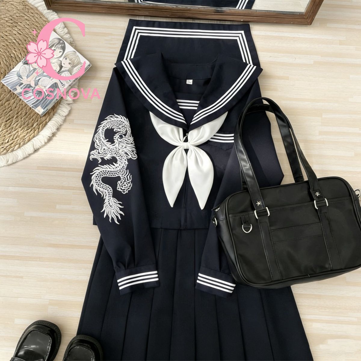 Embroidery Uniforms - Conjunto de Uniforme Escolar JK Estilo