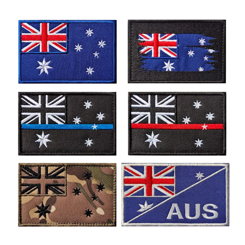 Embroidery Uk - Bandeira da Austrália IR remendos reflexivos