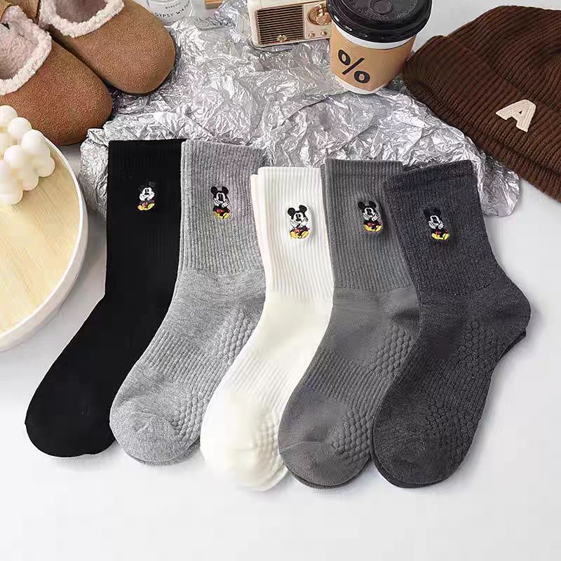 Embroidery On Socks - 5 Pares de Meias Longas Unissex