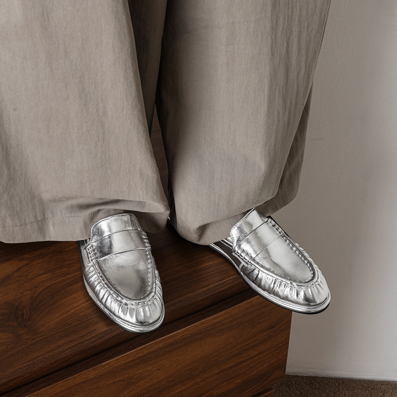 Embroidery Flat Shoes - Novos Mocassins Clássicos de Couro Genuíno