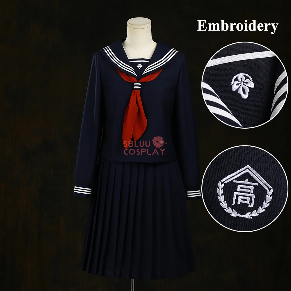 Embroidery Uniforms - Sbluucosplay shimizu hinako cosplay traje bordado