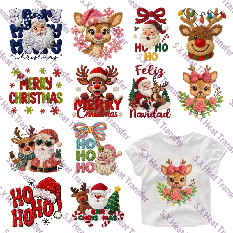 Embroidery Effect - Adesivos de Transferência Térmica DTF com