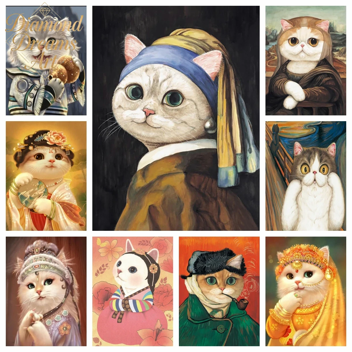 Embroidery Cat - Kit de Bordado de Diamante 5D
