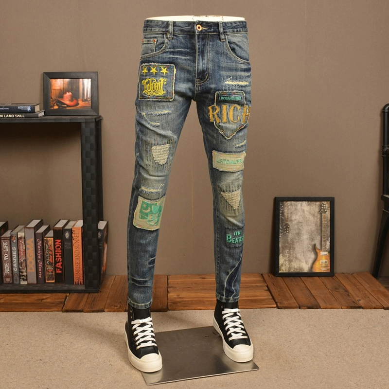 High street designer moda masc - Embroidery Effect avaliação e preço