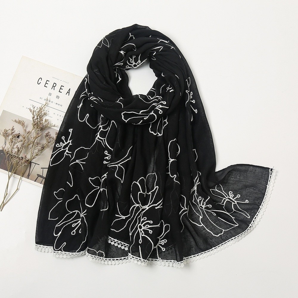 Lenço Hijab Versátil e Elegant - Embroidery Hijab avaliação e preço