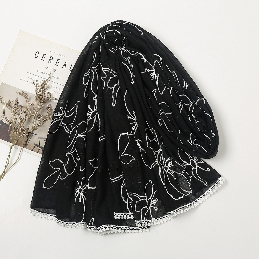 Lenço Hijab Versátil e Elegant - Embroidery Hijab avaliação e preço