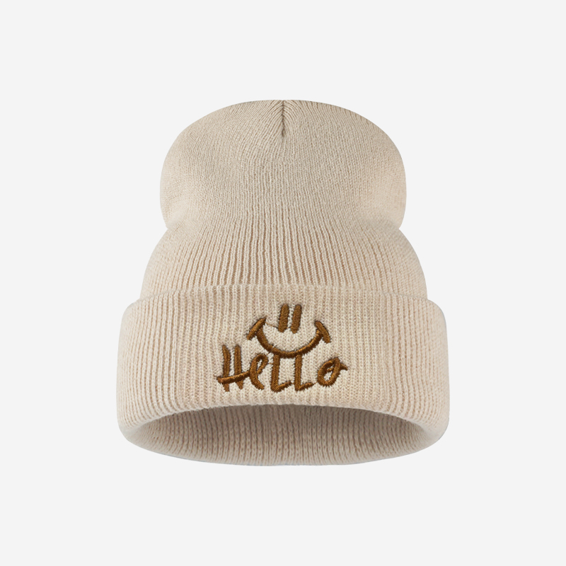 Gorro de malha para crianças d - Embroidery Knit avaliação e preço