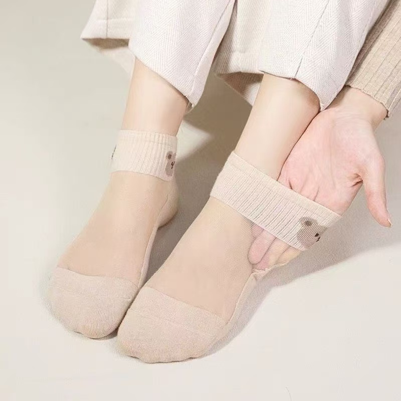 Meias Sapatilha Femininas de P - Embroidery On Socks avaliação e preço