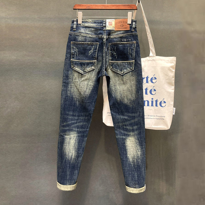 Designer de moda masculina jea - Embroidery Effect avaliação e preço