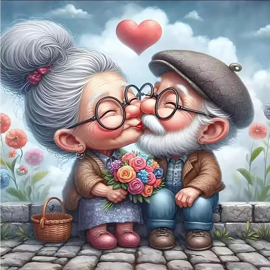 Beijo romântico entre casal id - Embroidery Kiss avaliação e preço