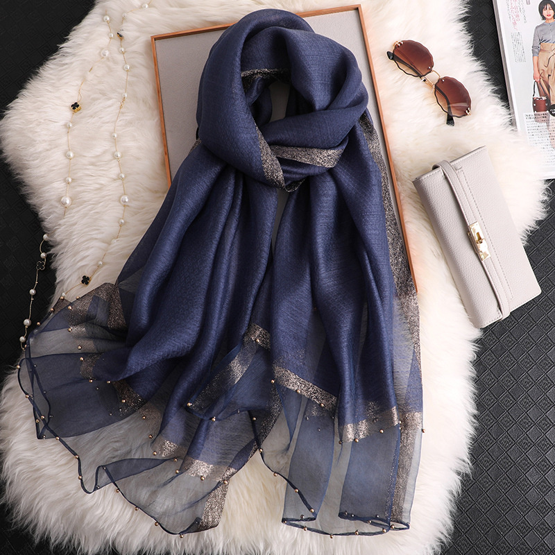 2024 luxo 100% lenço de seda x - Embroidery Hijab avaliação e preço