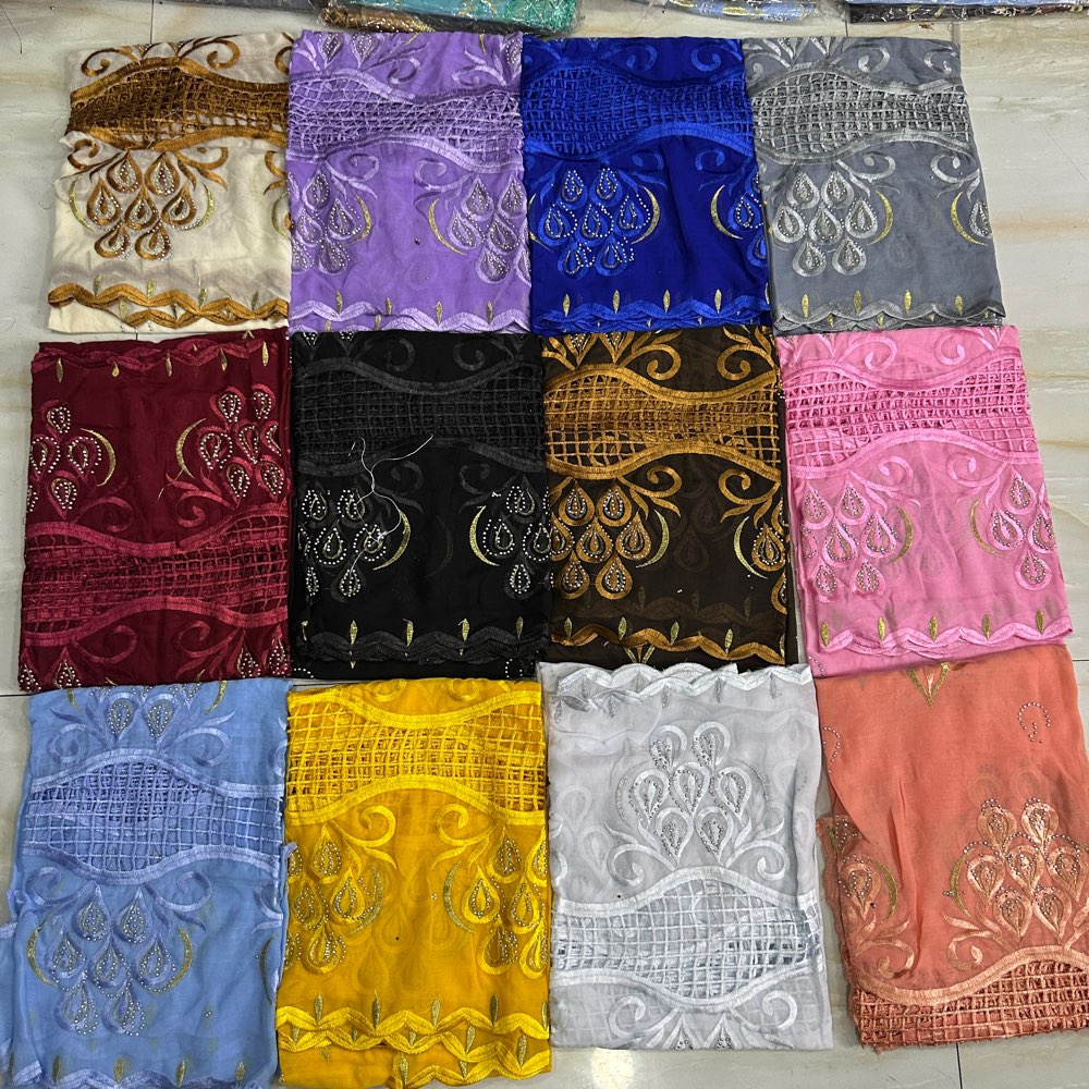 2026 Lenço Turbante Muçulmano  - Embroidery Hijab avaliação e preço