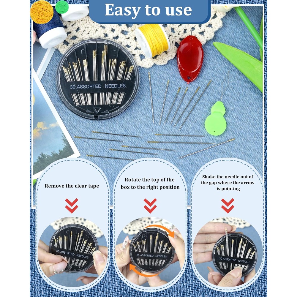Conjunto de 30 Agulhas de Cost - Embroidery Kit avaliação e preço