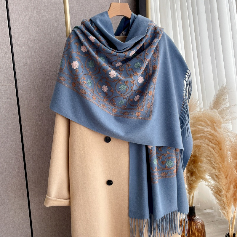 2025 novo bordado cachecol de  - Embroidery Hijab avaliação e preço