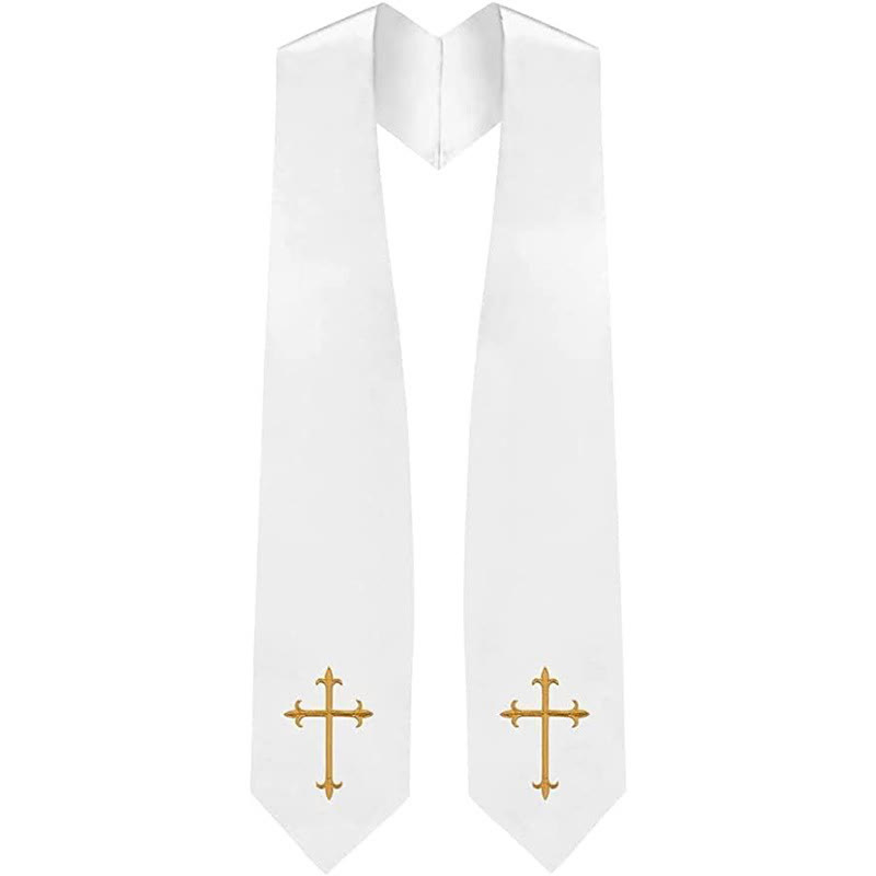 Estola Clerical Reversível Dup - Embroidery Knit avaliação e preço