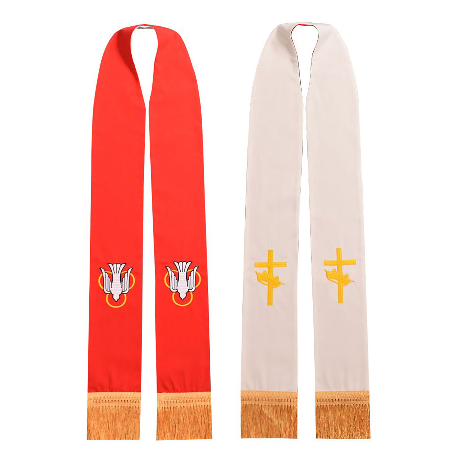 Estola Clerical Reversível Dup - Embroidery Knit avaliação e preço