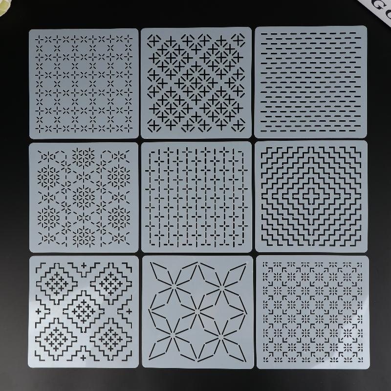 9/32 pçs sashiko bordado model - Embroidery Handicraft avaliação e preço