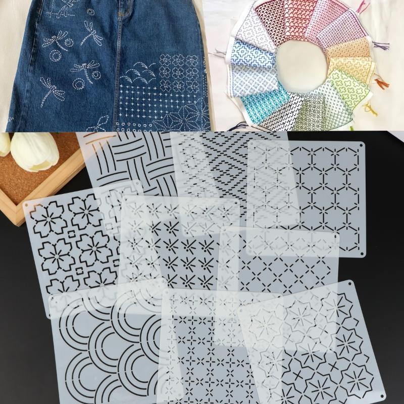 9/32 pçs sashiko bordado model - Embroidery Handicraft avaliação e preço