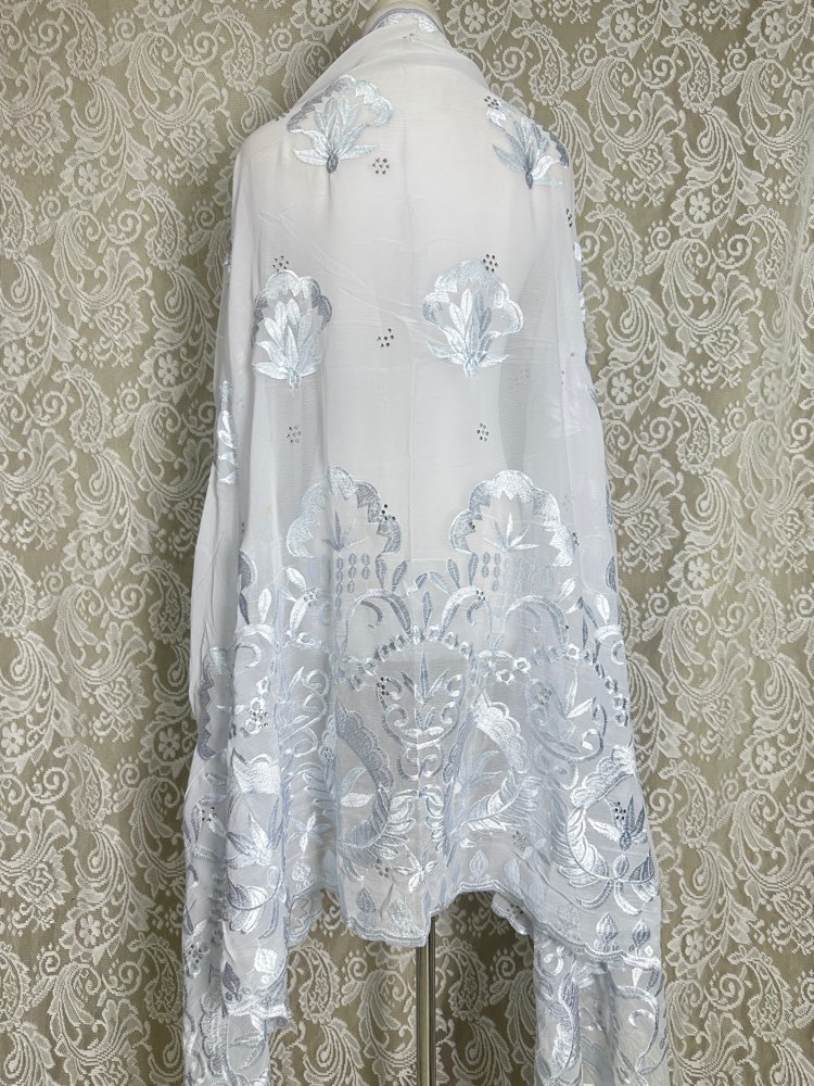 Lenço hijab muçulmano africano - Embroidery Hijab avaliação e preço