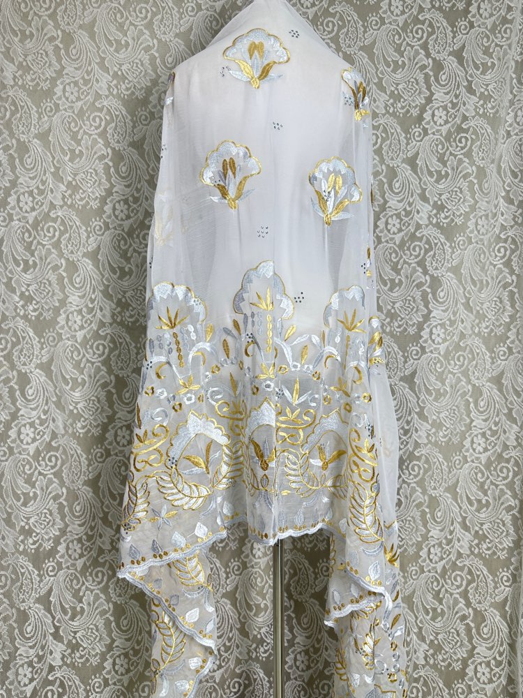 Lenço hijab muçulmano africano - Embroidery Hijab avaliação e preço